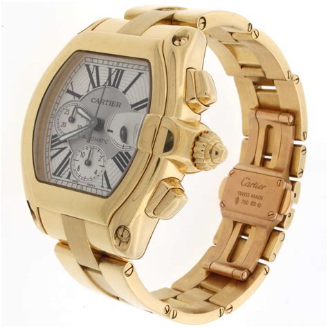 mens cartier watch gold|cartier chronograph watches for men's.